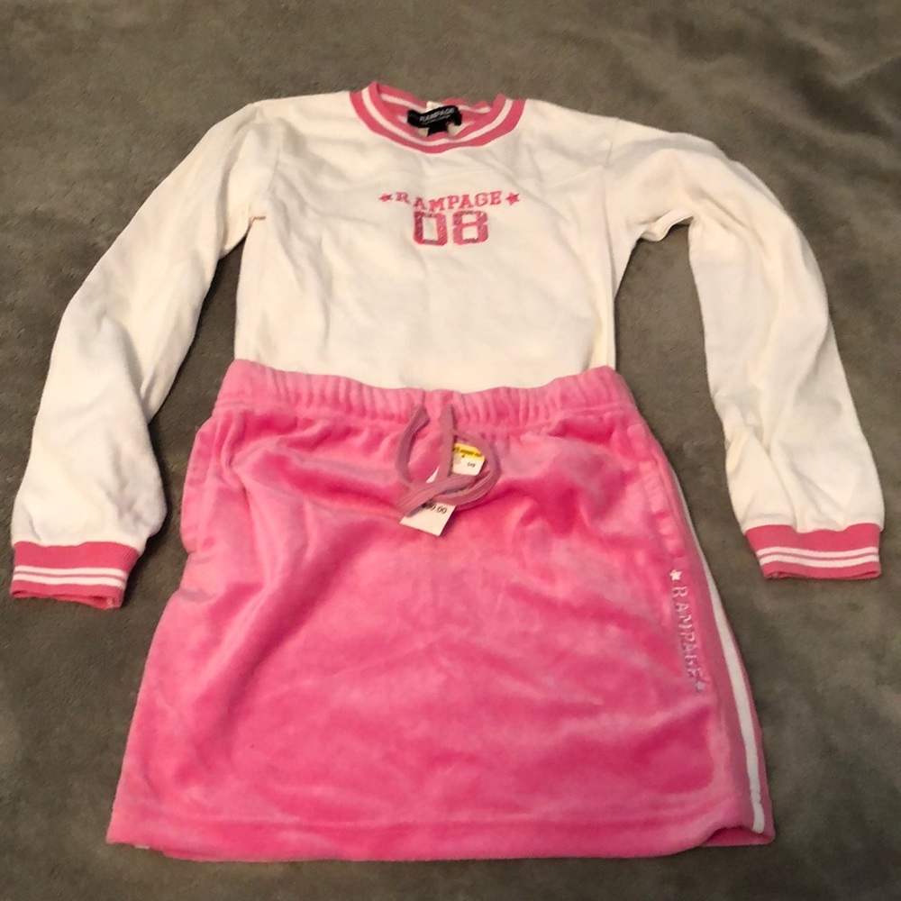 Girls rampage skirt set